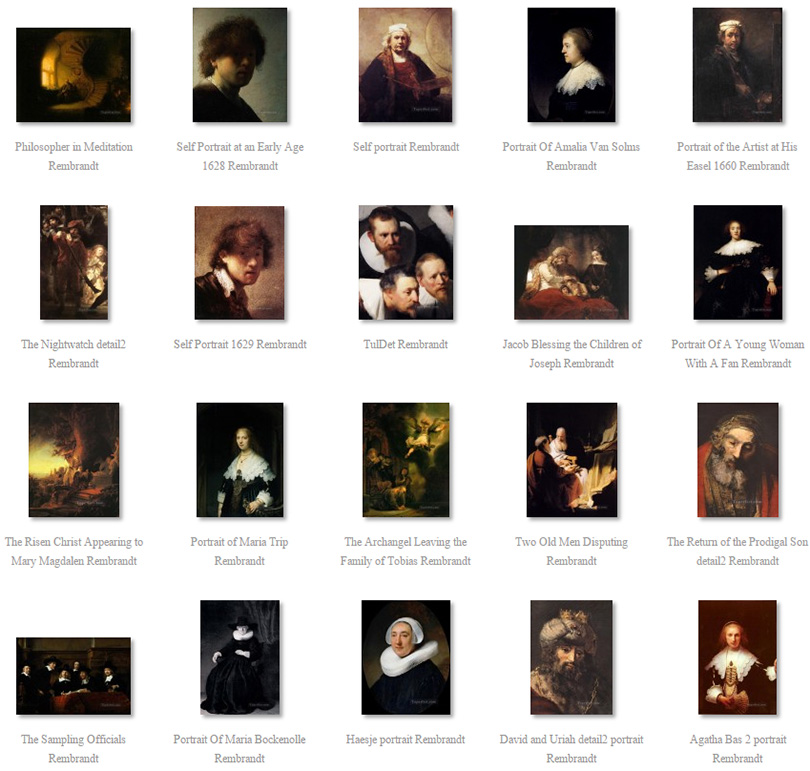 paintings of Rembrandt