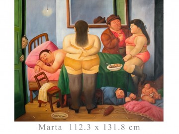 Discounted Art Ready to Ship Painting - Botero Marta 44x52inches USD178