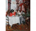 Lunch James Jacques Joseph Tissot 21.3x28inches USD89