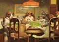 dogs playing poker 15.3x20.7inches USD138