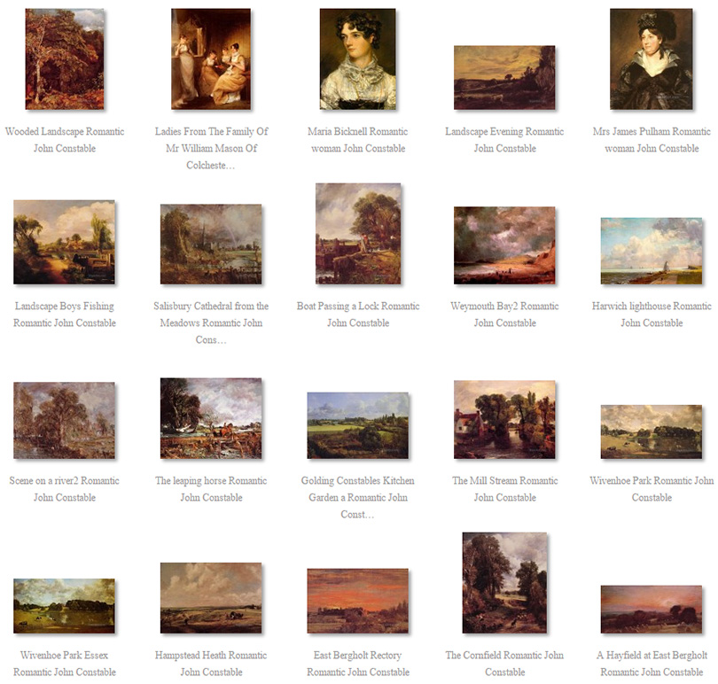 paintings of John Constable