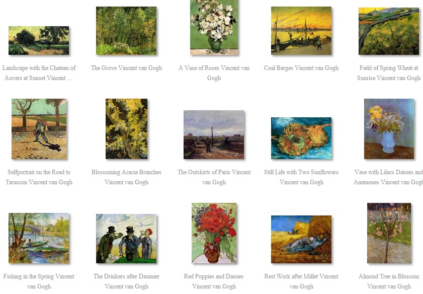 paintings of van Gogh