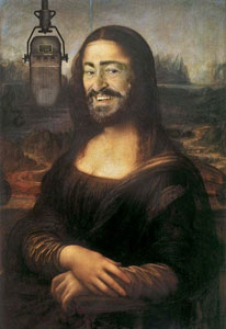 the painting of Monalisa