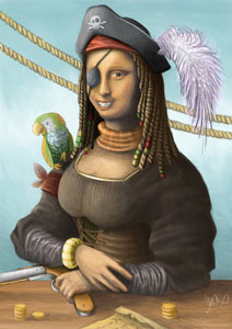 painting of Monalisa