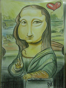 portrait of Mona Lisa