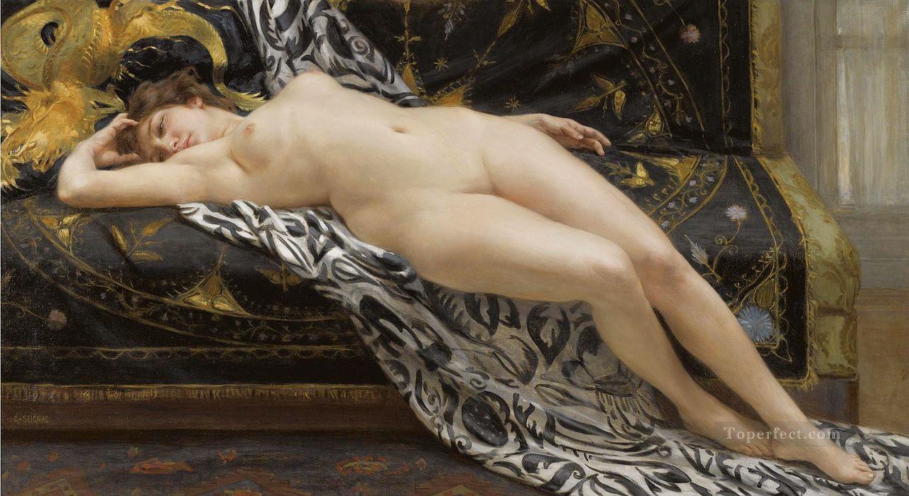 Abandoned Academic Guillaume Seignac classic nude Oil Paintings. famous art...